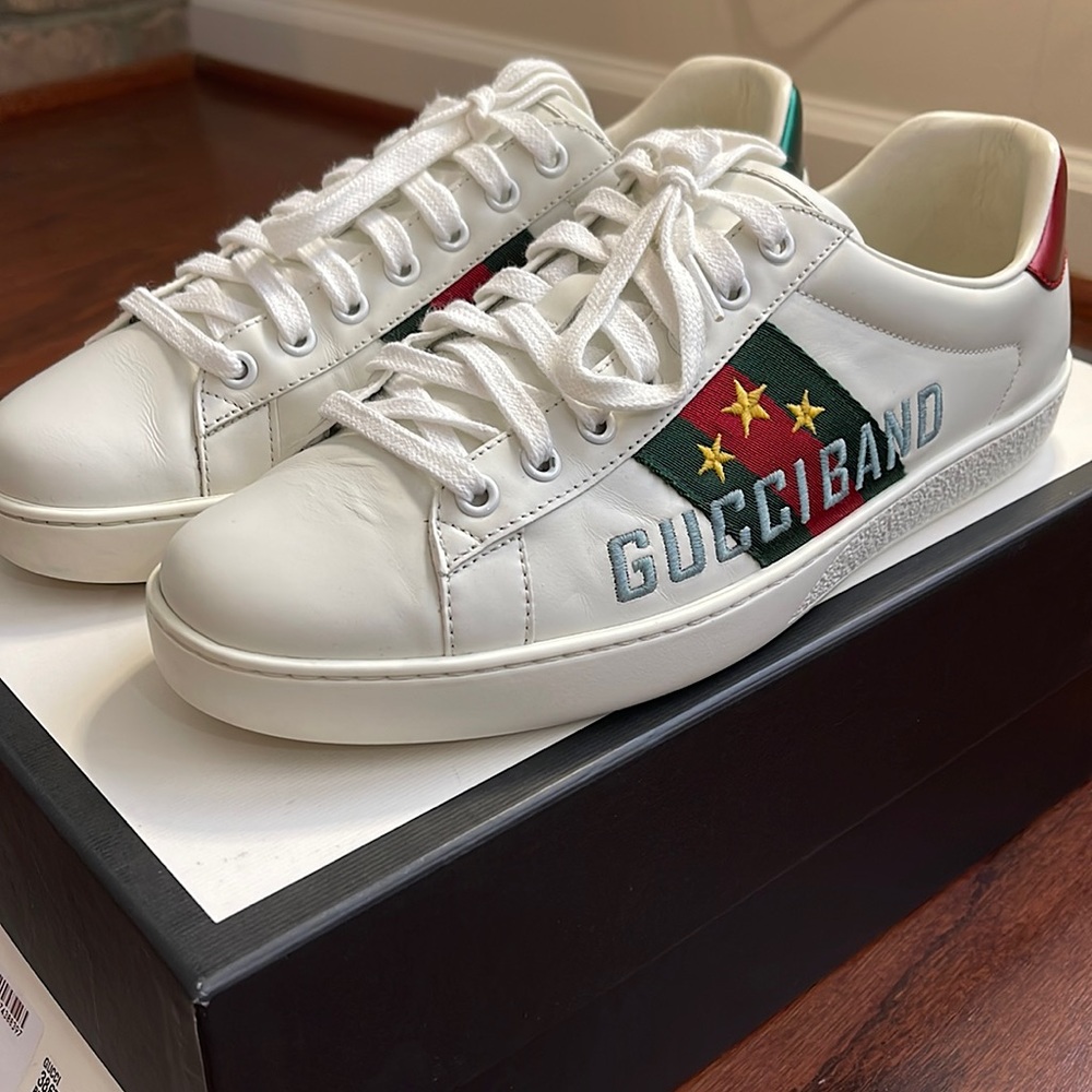 MENS GUCCI BAND SNEAKERS SIZE-Gucci 7